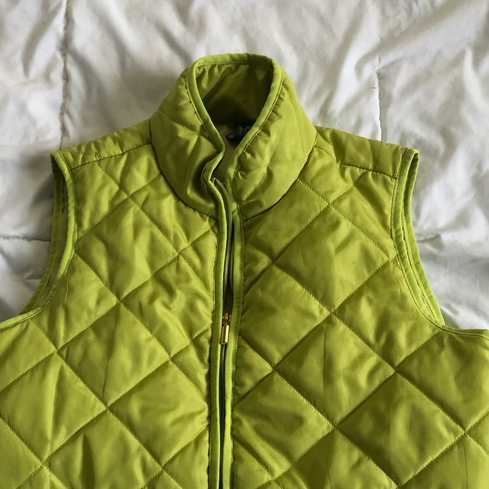 Green Winter Puffer Vest